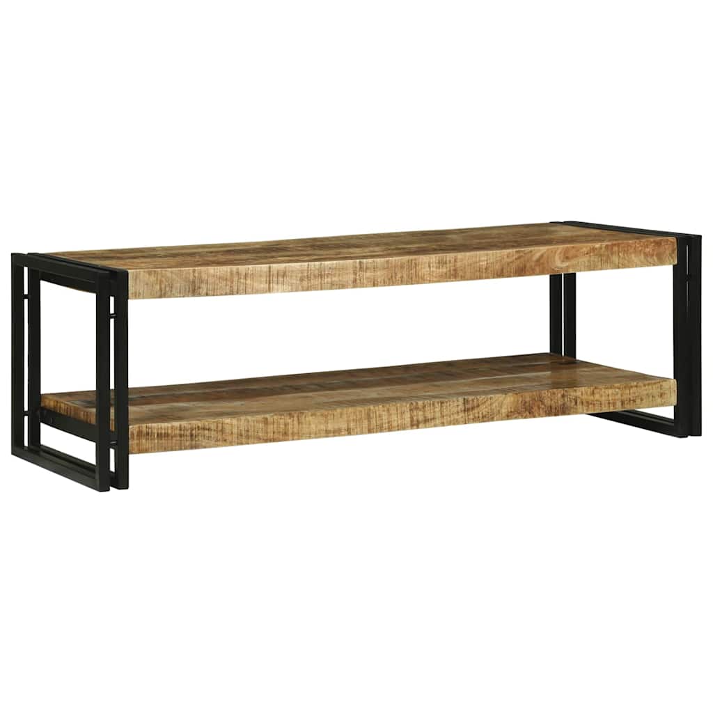 Table Basse Industrielle en Métal et Bois de Manguier-La-Fabrique-Industrielle