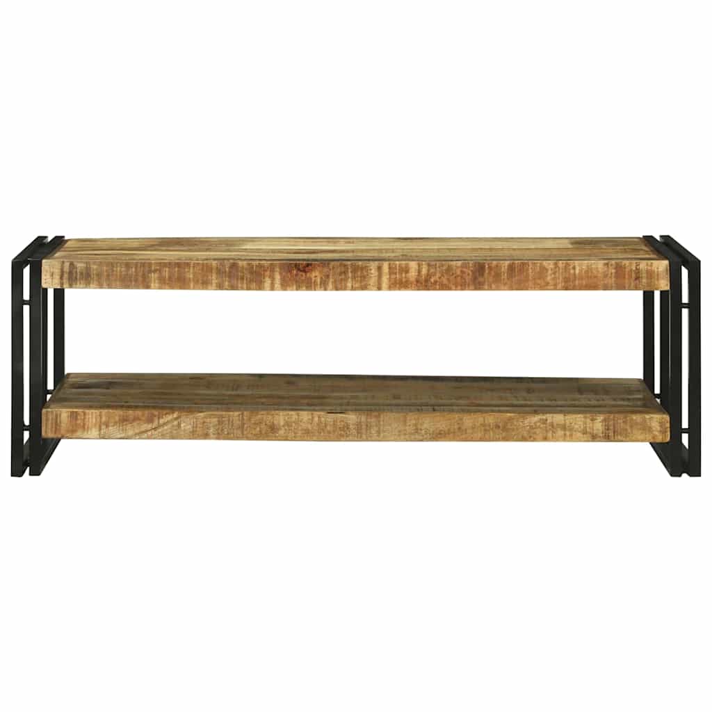 Table Basse Industrielle en Métal et Bois de Manguier-La-Fabrique-Industrielle