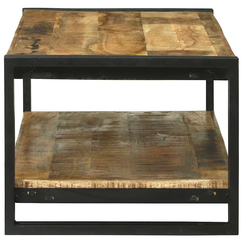 Table Basse Industrielle en Métal et Bois de Manguier-La-Fabrique-Industrielle