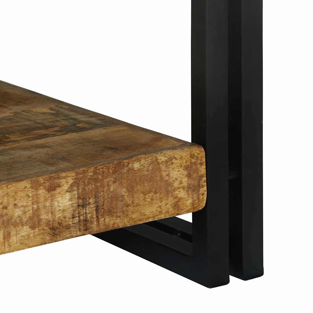 Table Basse Industrielle en Métal et Bois de Manguier-La-Fabrique-Industrielle