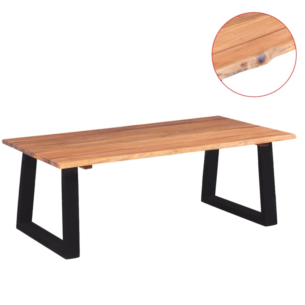 Table Basse Industrielle en Métal et Bois-La-Fabrique-Industrielle