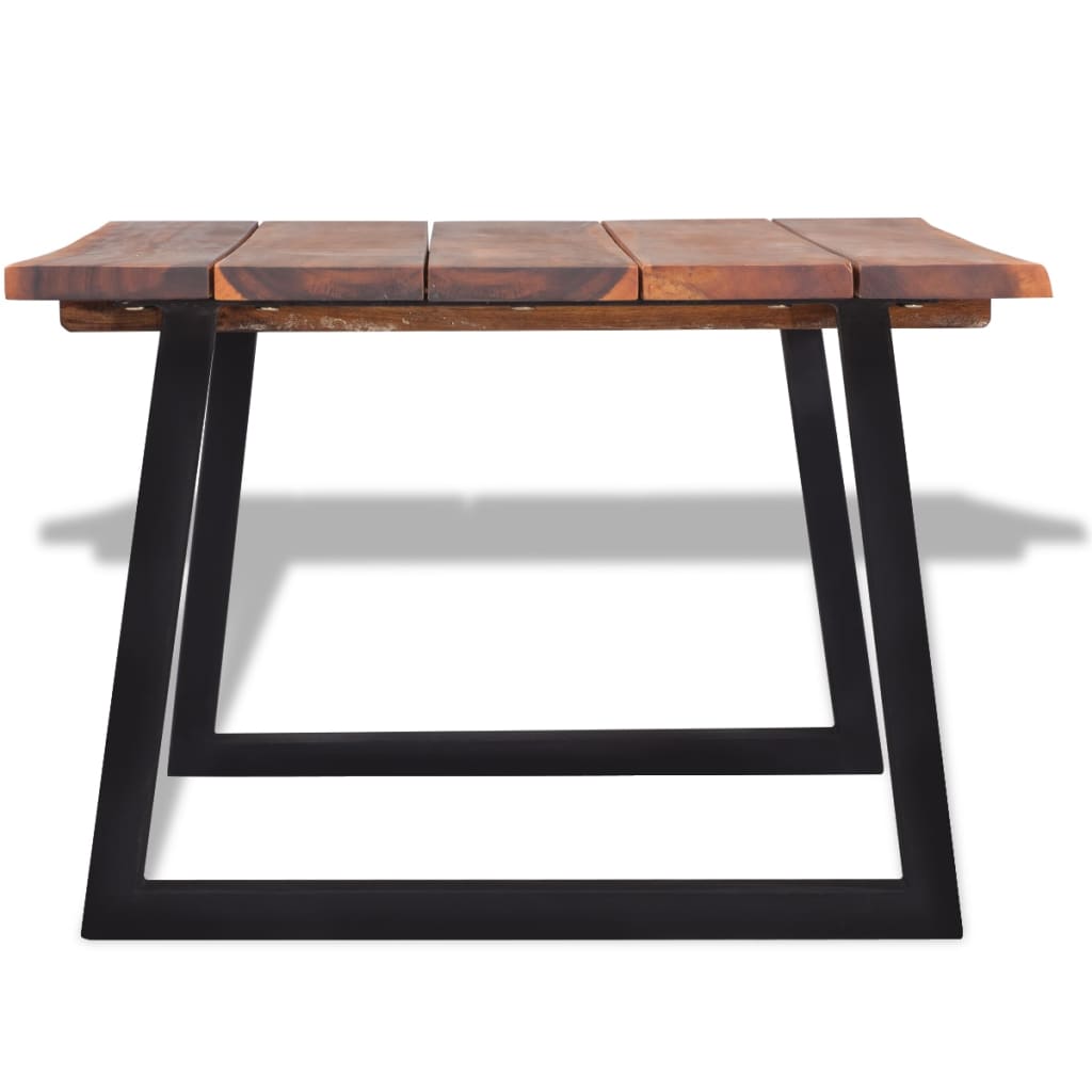 Table Basse Industrielle en Métal et Bois-La-Fabrique-Industrielle