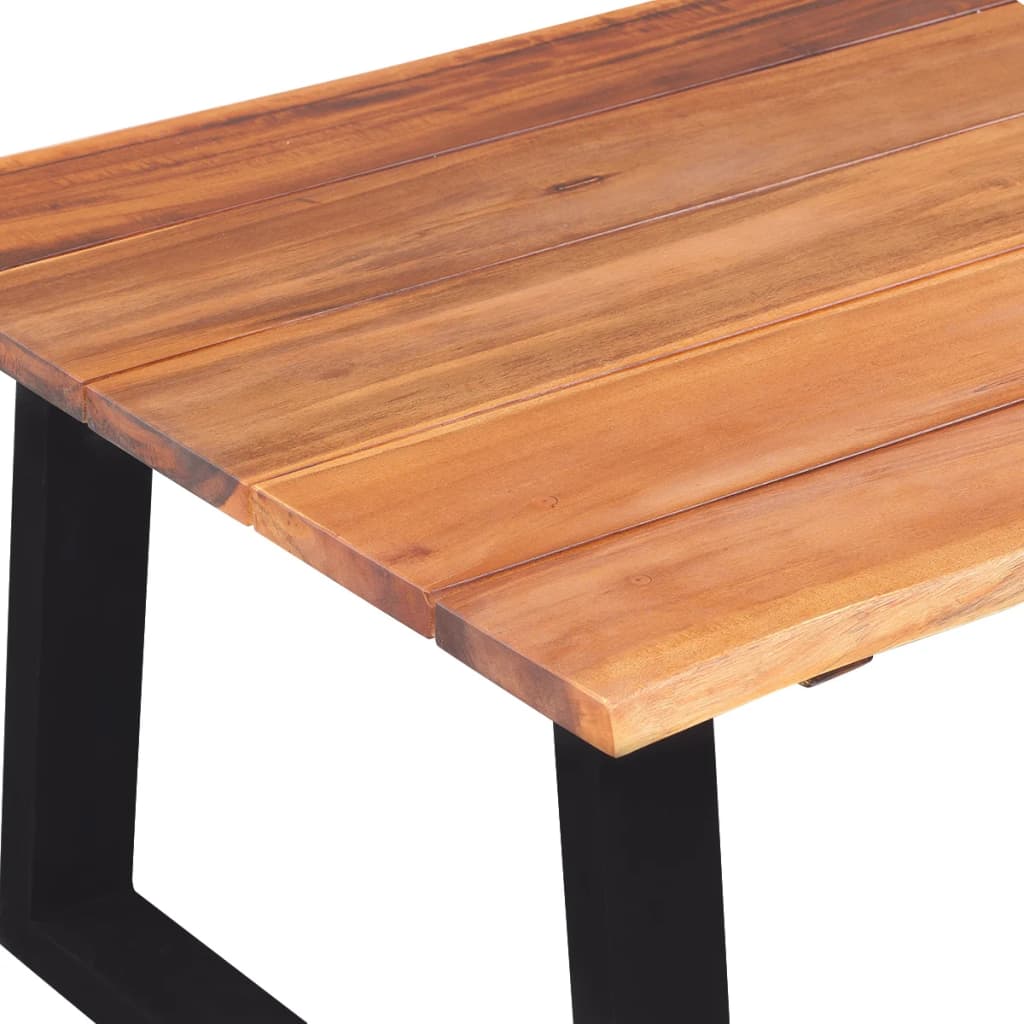Table Basse Industrielle en Métal et Bois-La-Fabrique-Industrielle