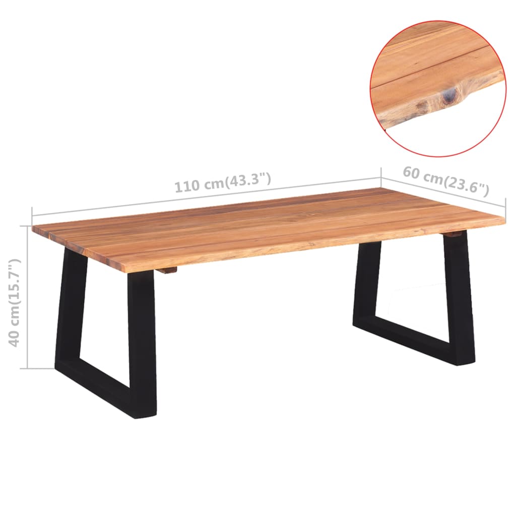 Table Basse Industrielle en Métal et Bois-La-Fabrique-Industrielle
