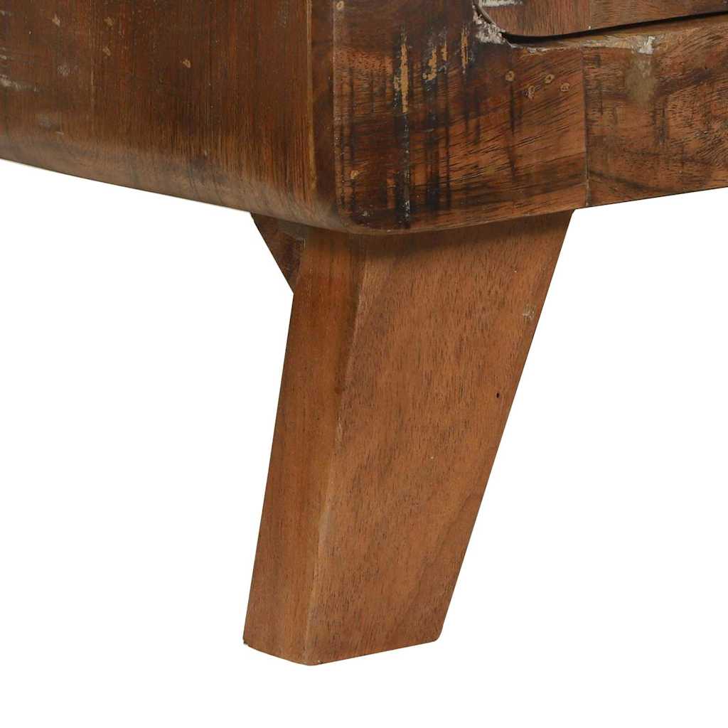 Table Basse Multicolore en Bois Massif Récupéré-La-Fabrique-Industrielle
