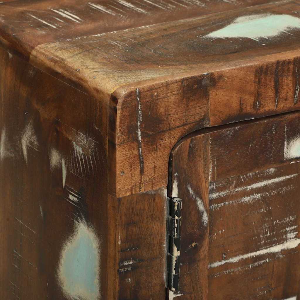 Table Basse Multicolore en Bois Massif Récupéré-La-Fabrique-Industrielle