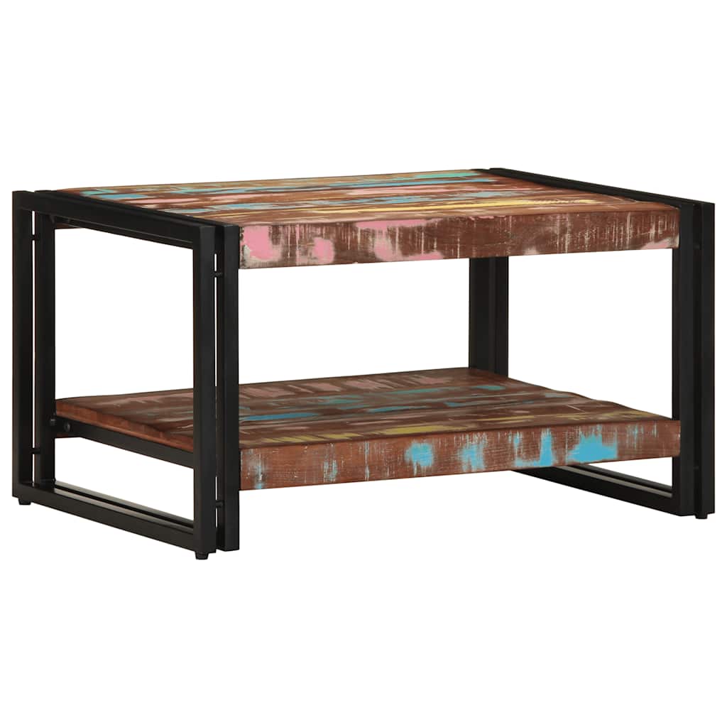 Table Basse Multicolore en Bois Recyclé-La-Fabrique-Industrielle