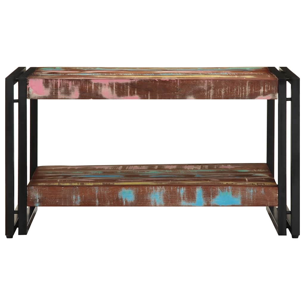 Table Basse Multicolore en Bois Recyclé-La-Fabrique-Industrielle