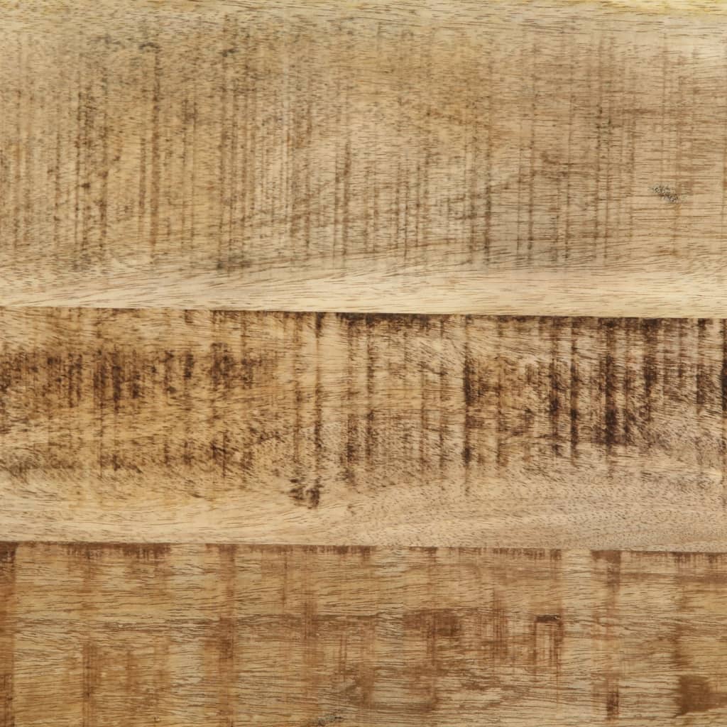 Table Basse Ovale en Bois et Métal Massif-La-Fabrique-Industrielle