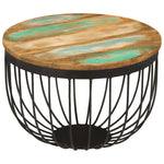 Table Basse Panier en Bois et Acier-La-Fabrique-Industrielle
