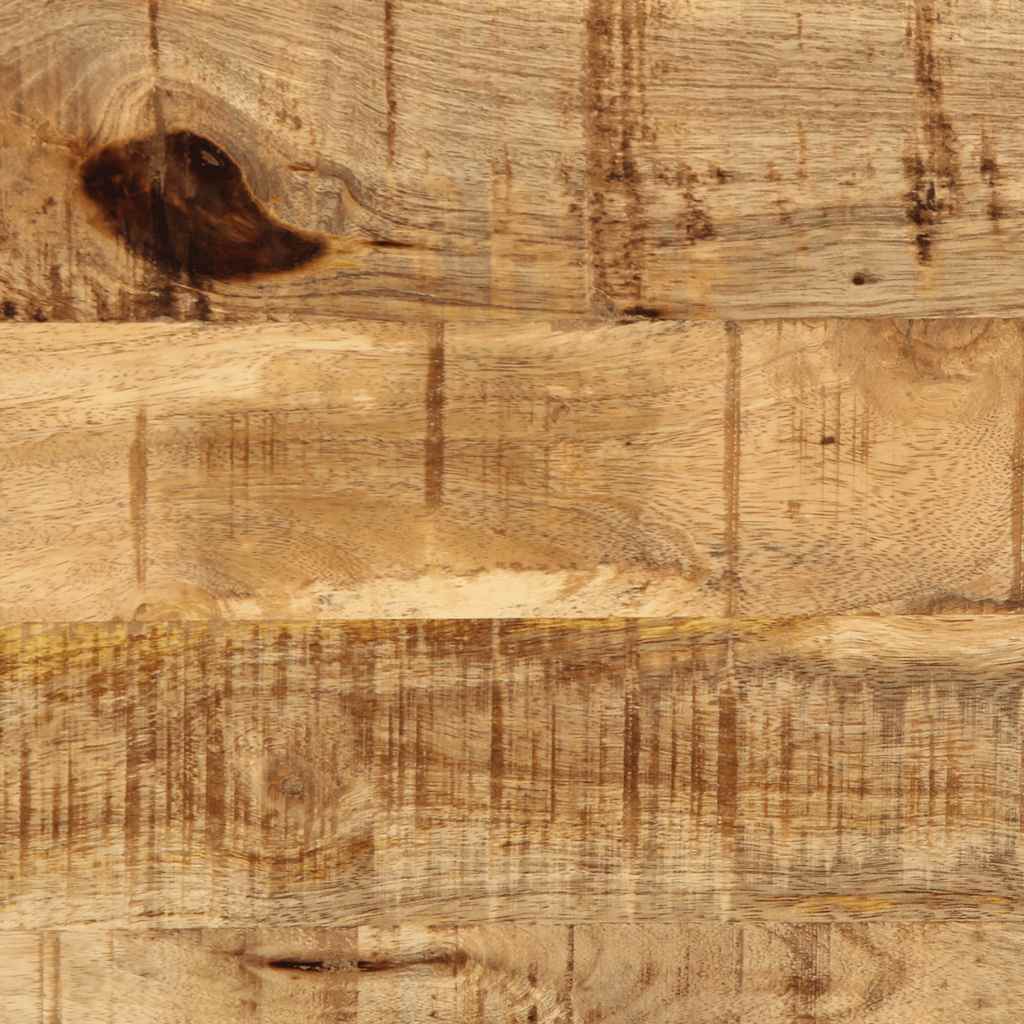 Table Basse Rectangle en Bois de Manguier et Métal-La-Fabrique-Industrielle