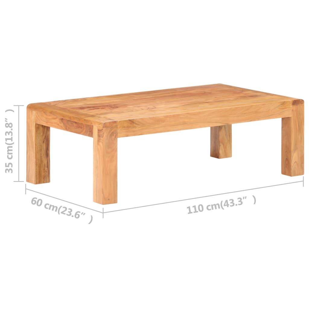Table Basse Rectangulaire en Acacia Massif-La-Fabrique-Industrielle