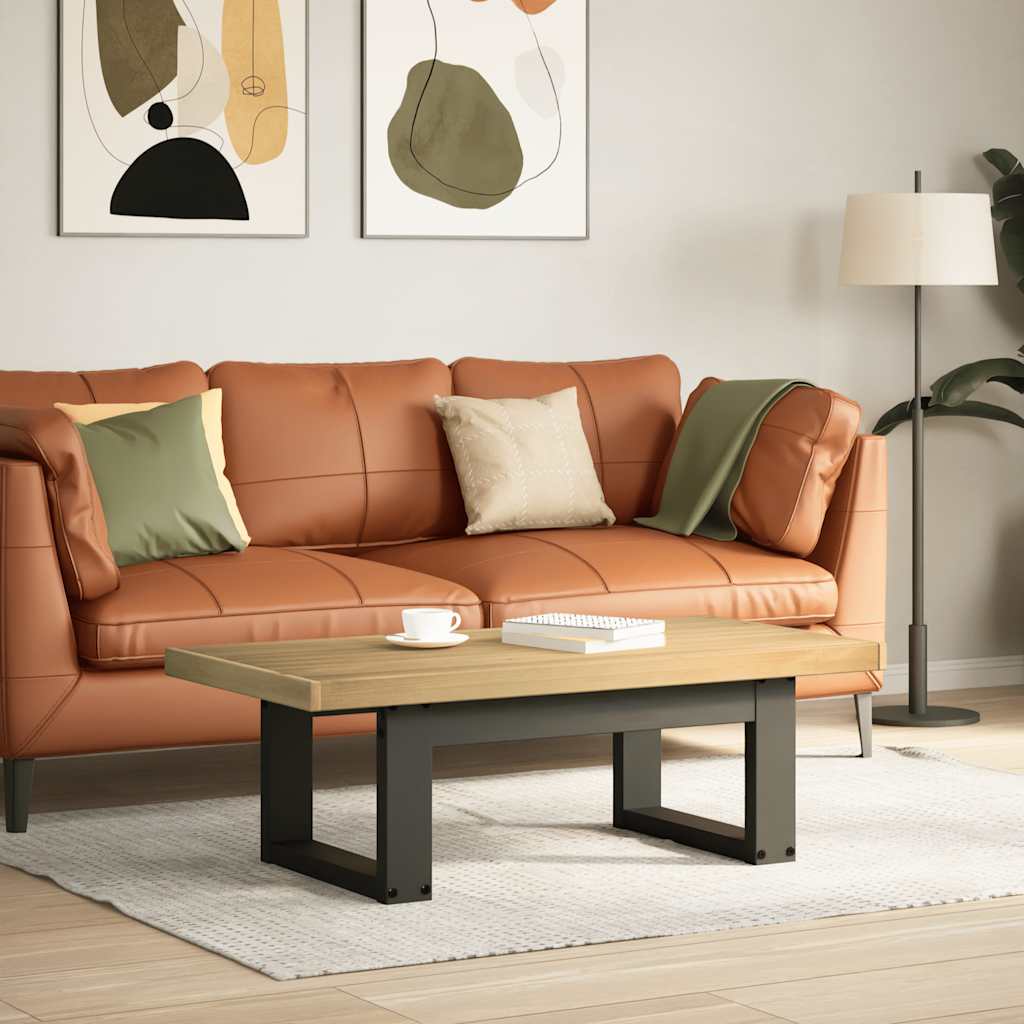 Table Basse Rectangulaire en Bois de Pin Massif-La-Fabrique-Industrielle
