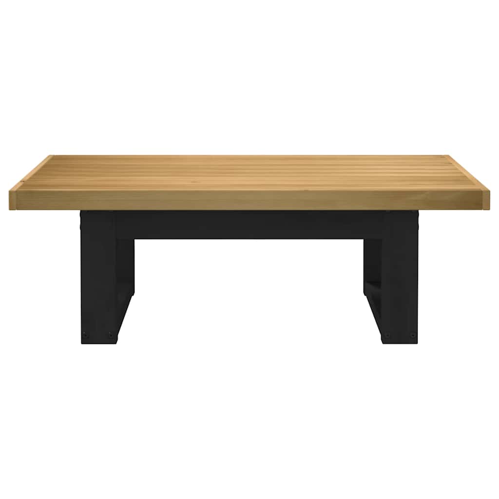 Table Basse Rectangulaire en Bois de Pin Massif-La-Fabrique-Industrielle