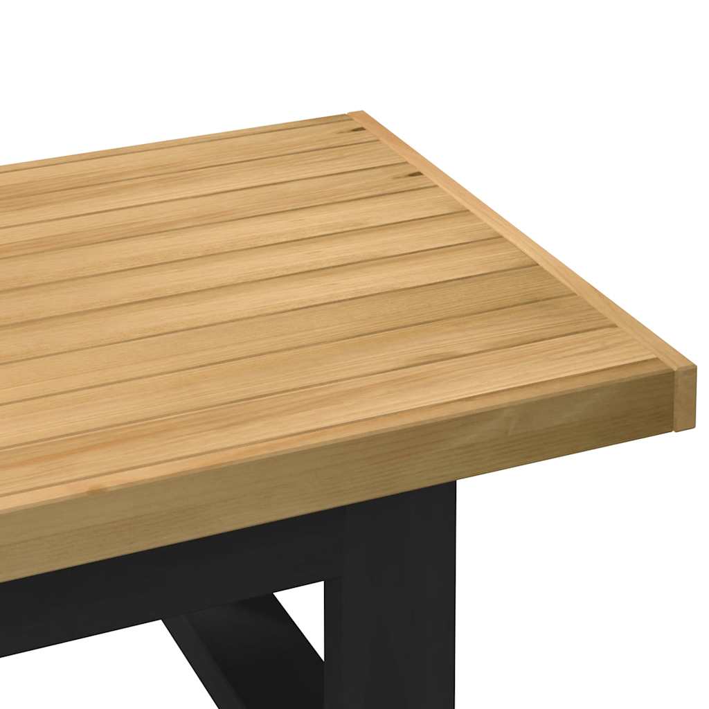 Table Basse Rectangulaire en Bois de Pin Massif-La-Fabrique-Industrielle
