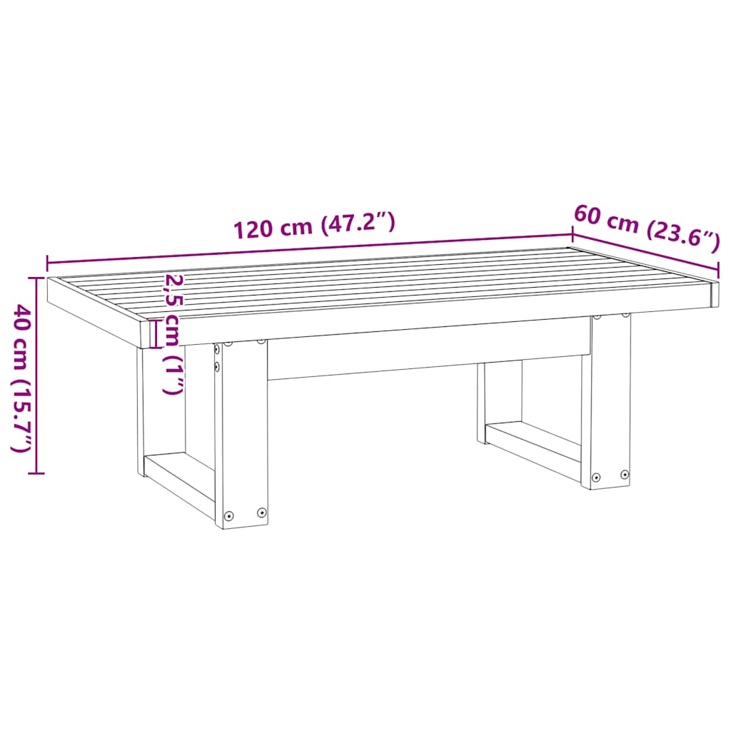 Table Basse Rectangulaire en Bois de Pin Massif-La-Fabrique-Industrielle