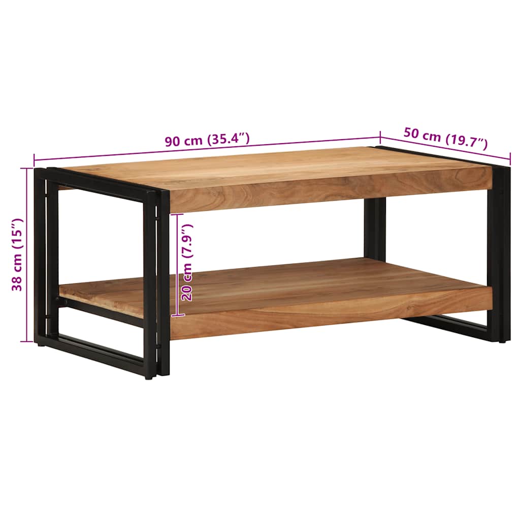 Table Basse Rectangulaire en Style Industriel-La-Fabrique-Industrielle