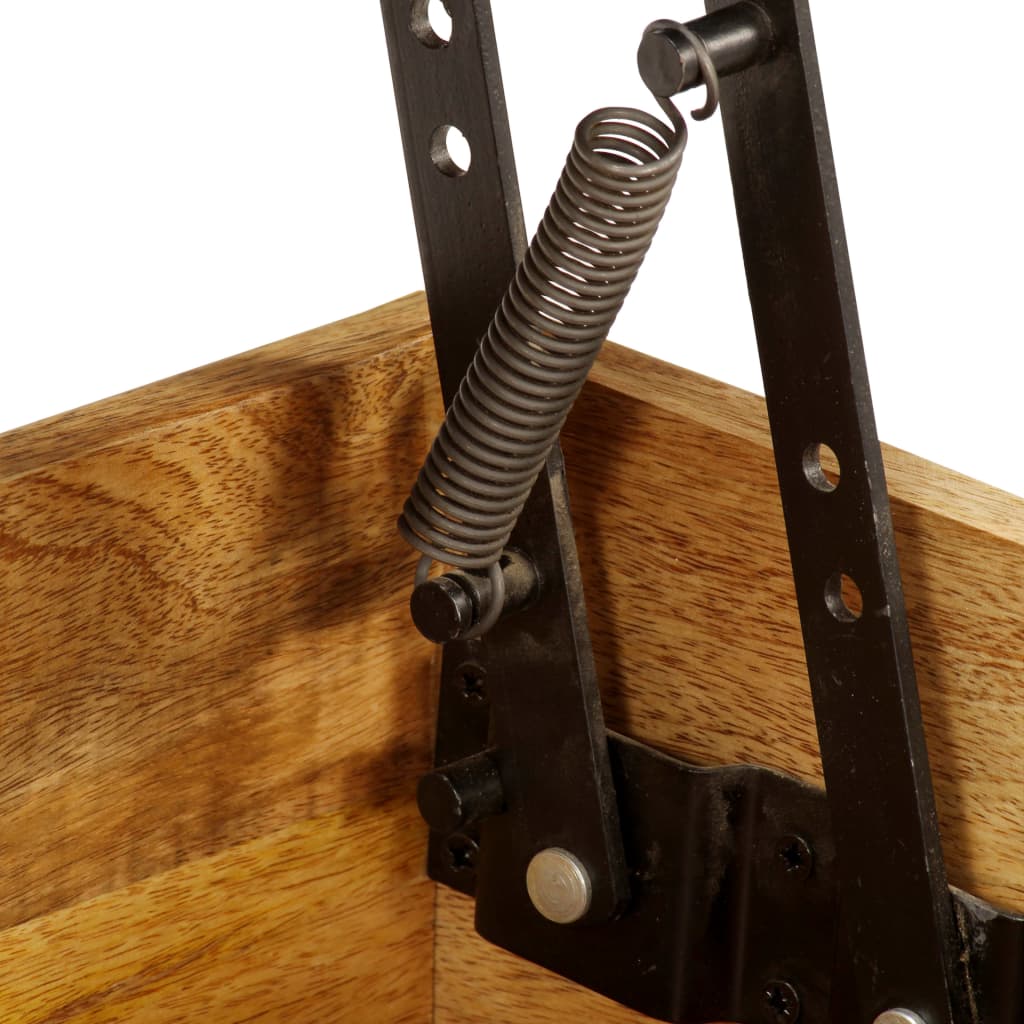 Table Basse Relevable en Bois de Manguier-La-Fabrique-Industrielle