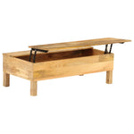 Table Basse Relevable en Bois de Manguier-La-Fabrique-Industrielle
