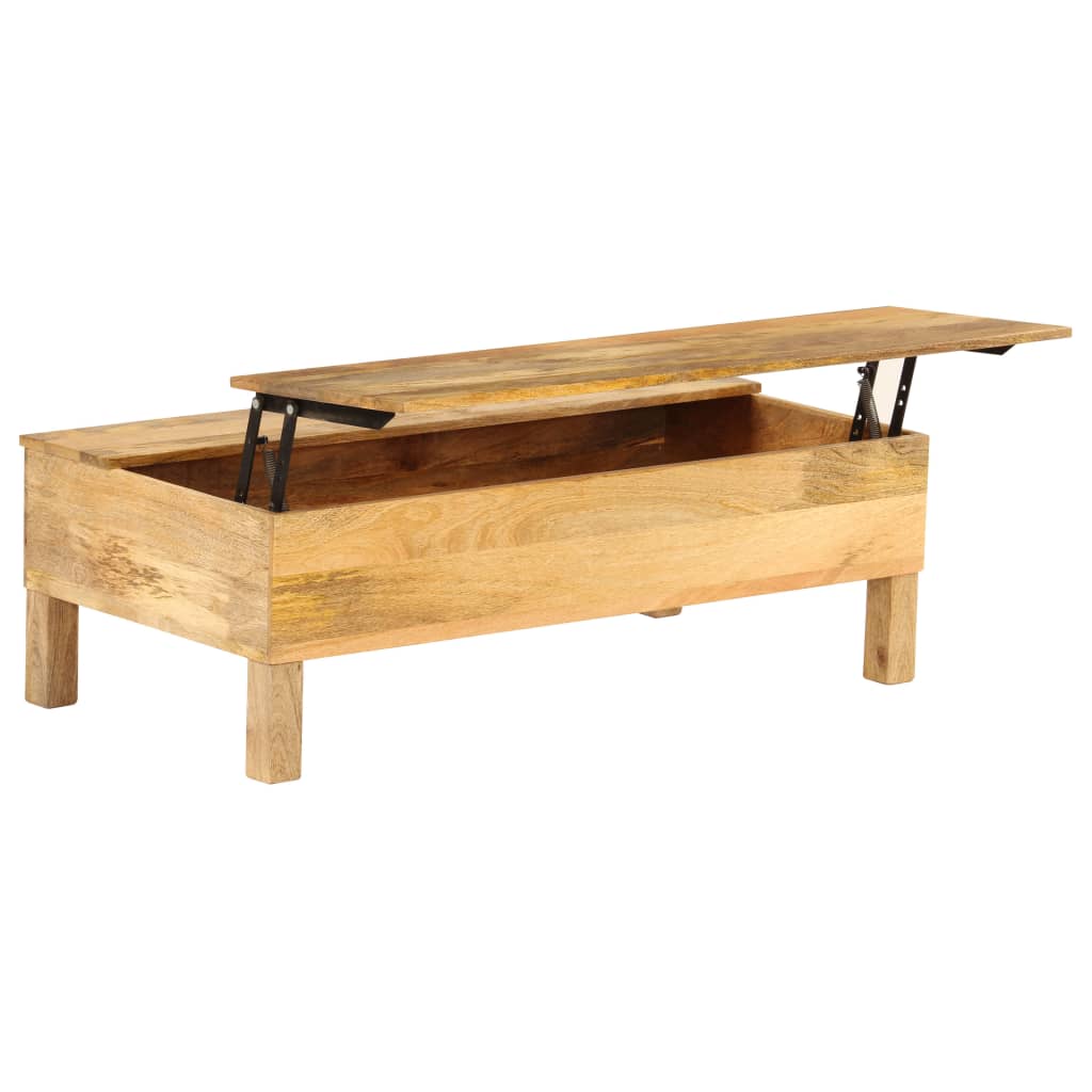 Table Basse Relevable en Bois de Manguier-La-Fabrique-Industrielle