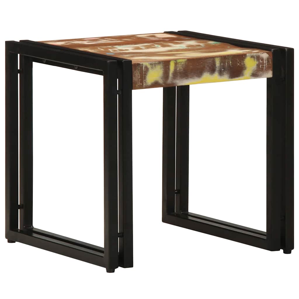 Table Basse Style Loft Industriel-Bois d'acacia massif-90 x 50 x 38 cm-La-Fabrique-Industrielle