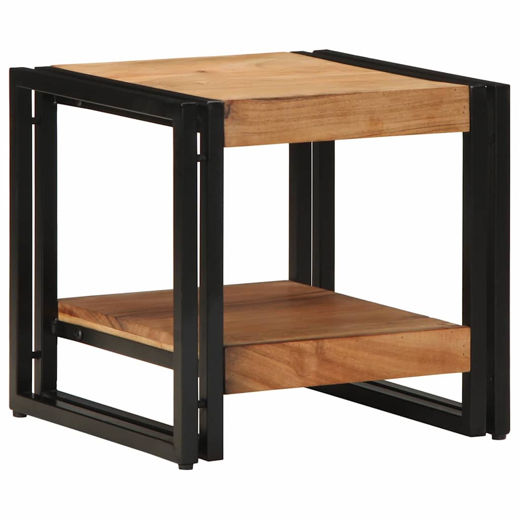 Table Basse Style Loft Industriel-Bois de récupération-40 x 40 x 38 cm-La-Fabrique-Industrielle