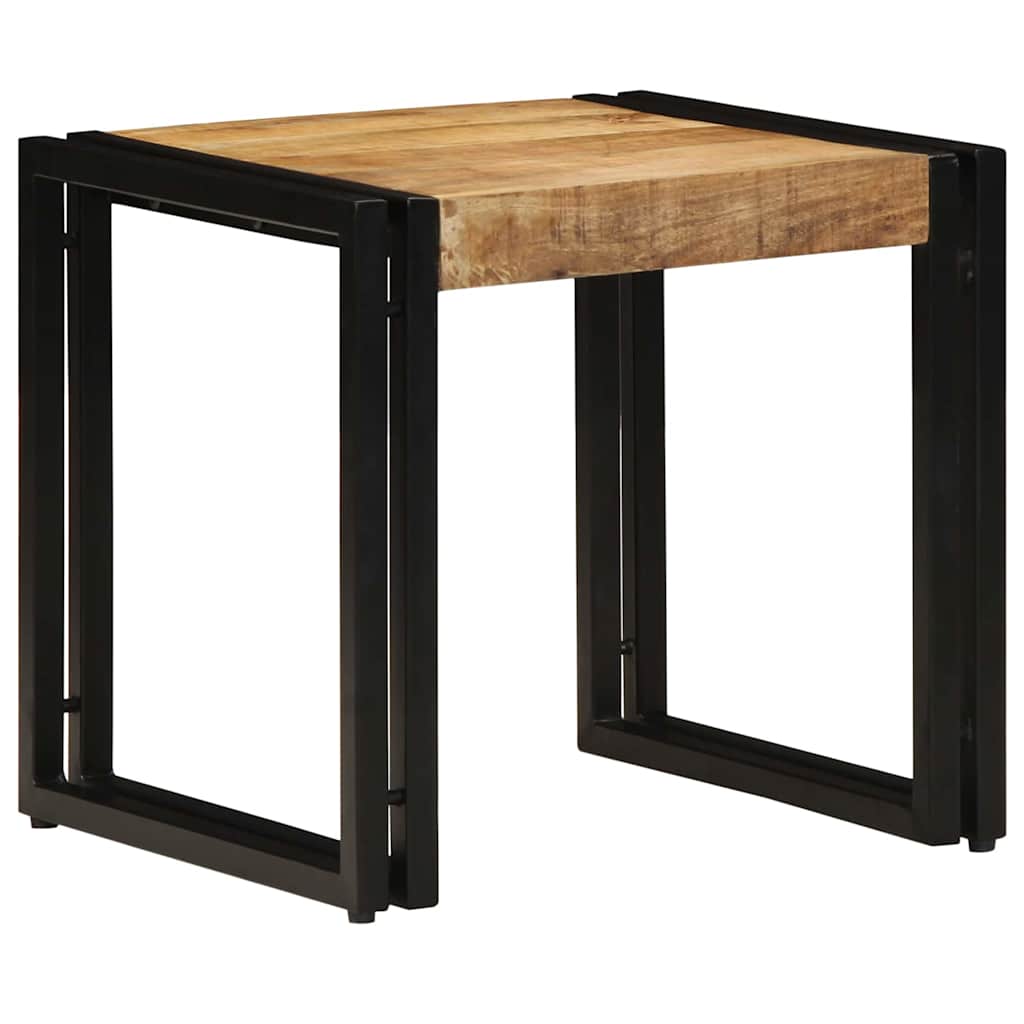 Table Basse Style Loft Industriel-bois de manguier massif-90 x 50 x 38 cm-La-Fabrique-Industrielle
