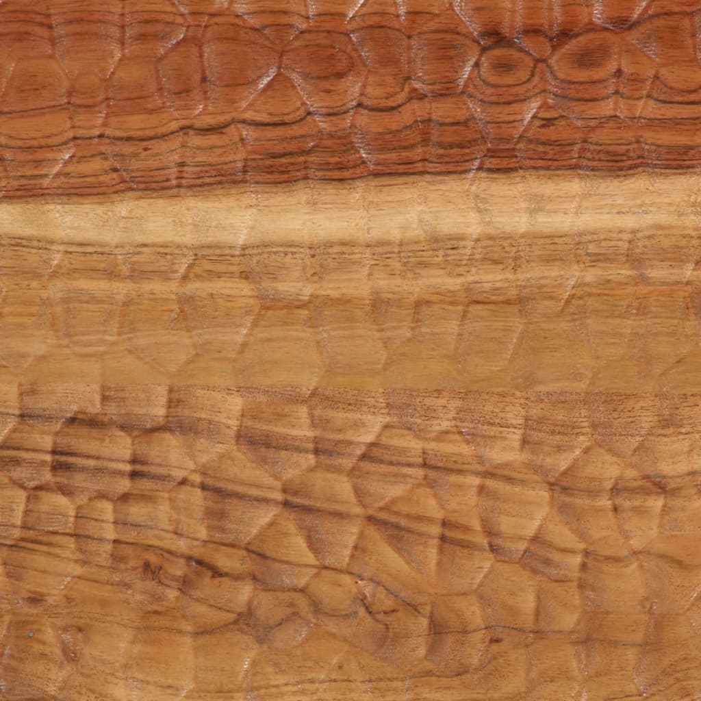 Table Basse en Acacia et Acier Design-La-Fabrique-Industrielle