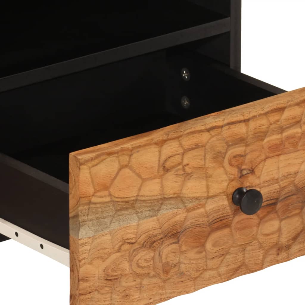 Table Basse en Acacia et Acier Design-La-Fabrique-Industrielle