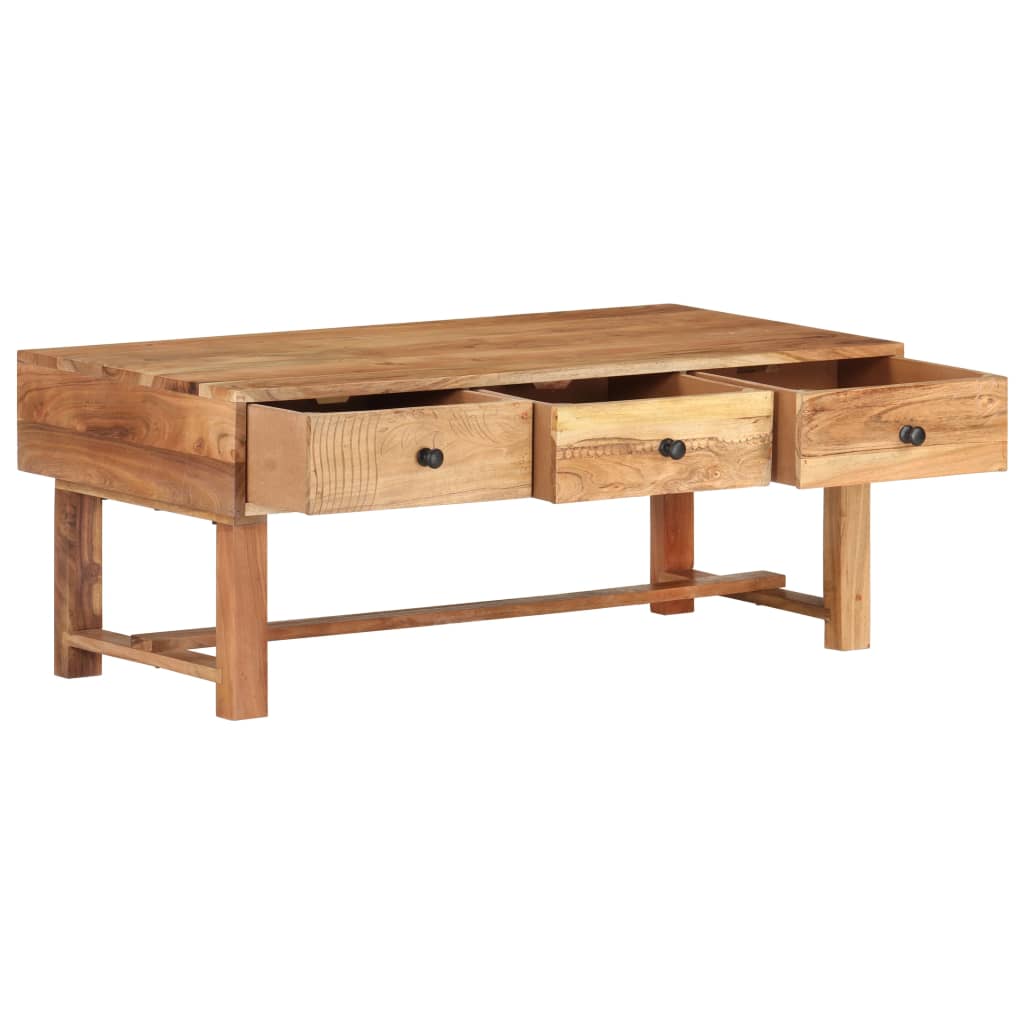 Table Basse en Acacia pour un Salon Élégant-La-Fabrique-Industrielle