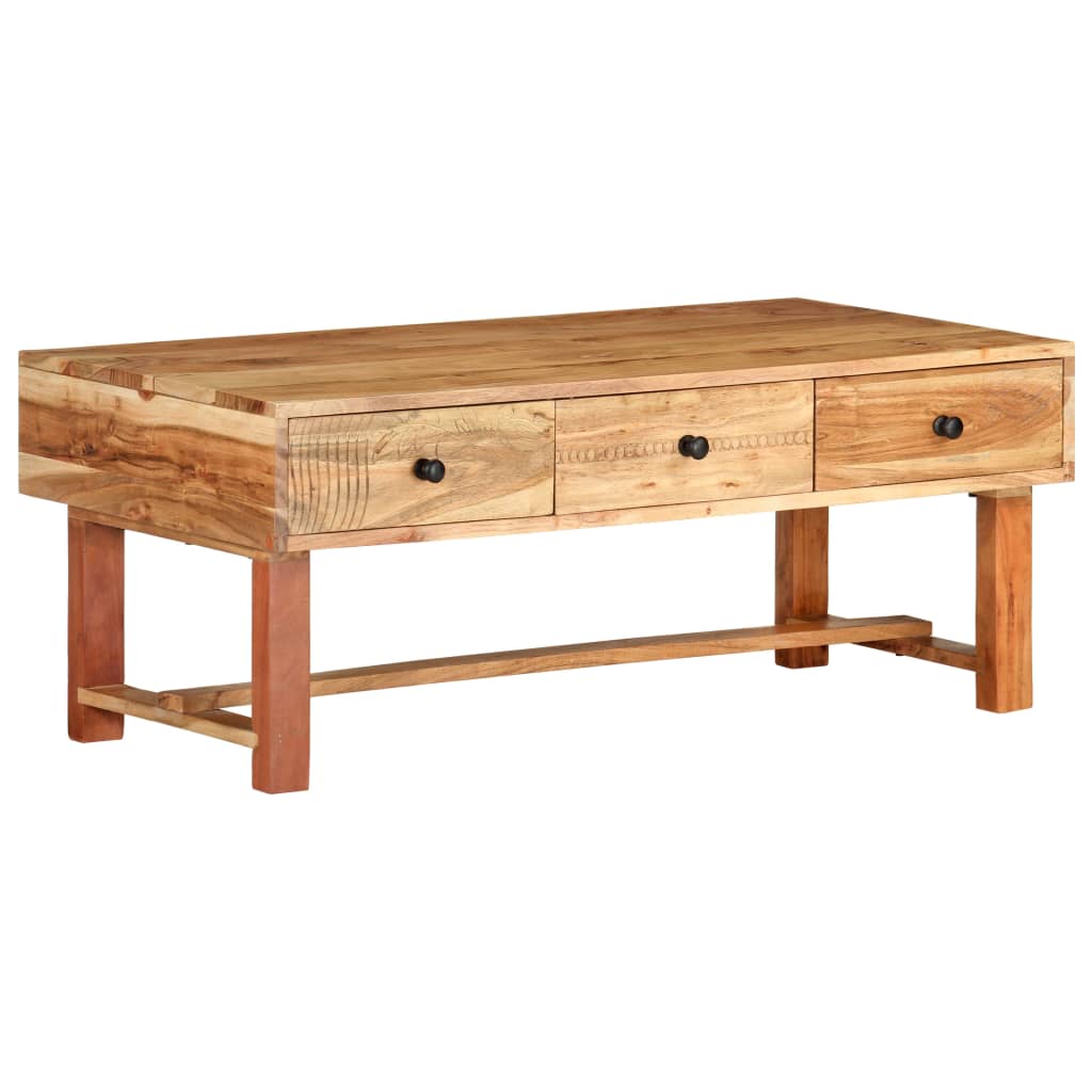 Table Basse en Acacia pour un Salon Élégant-La-Fabrique-Industrielle