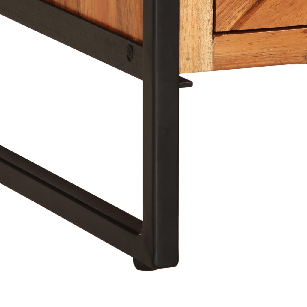 Table Basse en Bois Massif d'Acacia Naturel-La-Fabrique-Industrielle