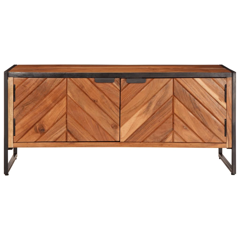 Table Basse en Bois Massif d'Acacia Naturel-La-Fabrique-Industrielle