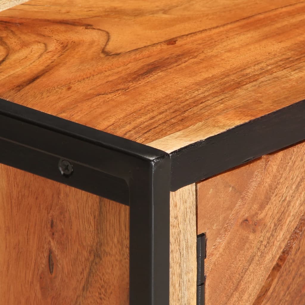 Table Basse en Bois Massif d'Acacia Naturel-La-Fabrique-Industrielle