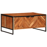 Table Basse en Bois Massif d'Acacia Naturel-La-Fabrique-Industrielle