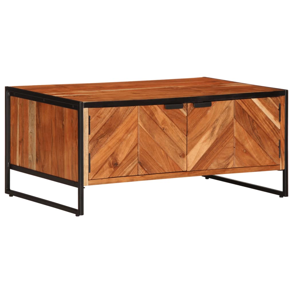 Table Basse en Bois Massif d'Acacia Naturel-La-Fabrique-Industrielle