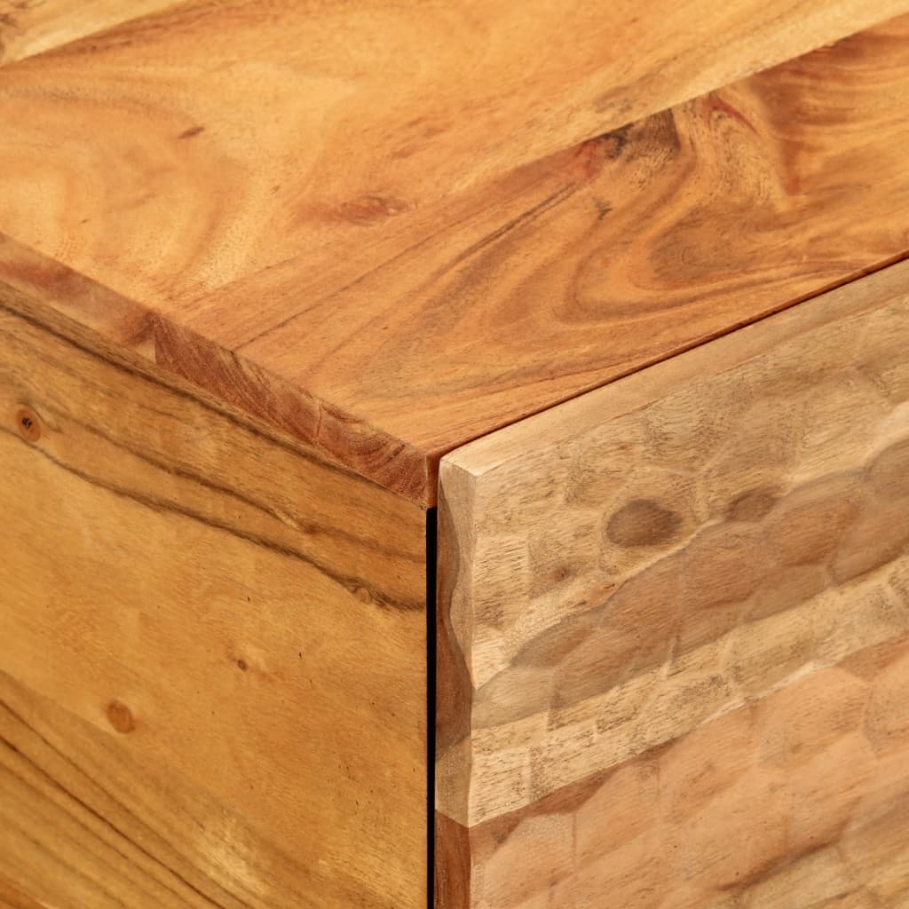Table Basse en Bois Massif et Métal au Style Industriel-La-Fabrique-Industrielle