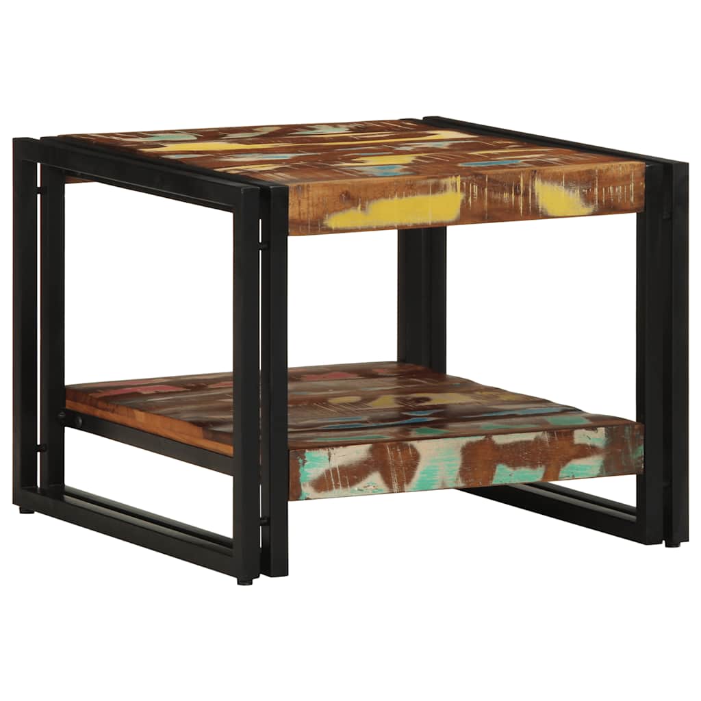 Table Basse en Bois Recyclé Multicolore-La-Fabrique-Industrielle