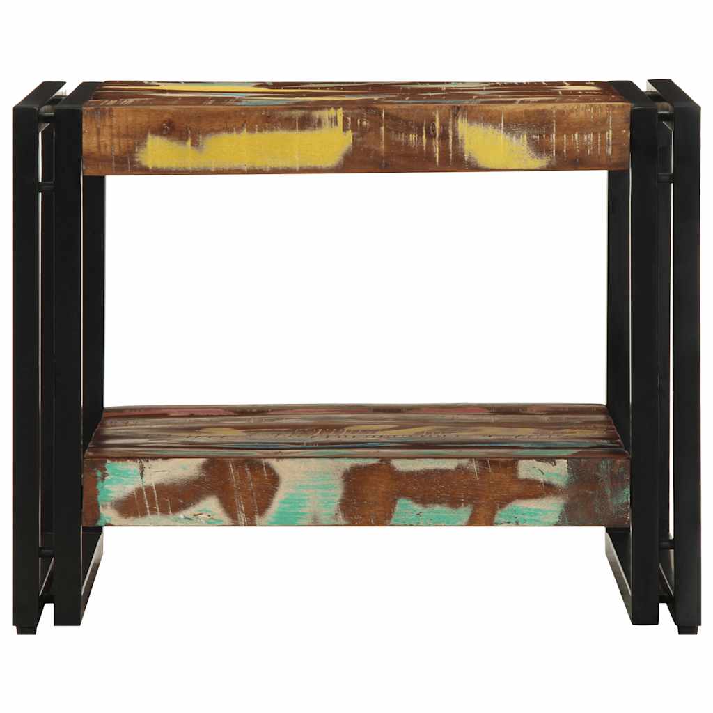 Table Basse en Bois Recyclé Multicolore-La-Fabrique-Industrielle