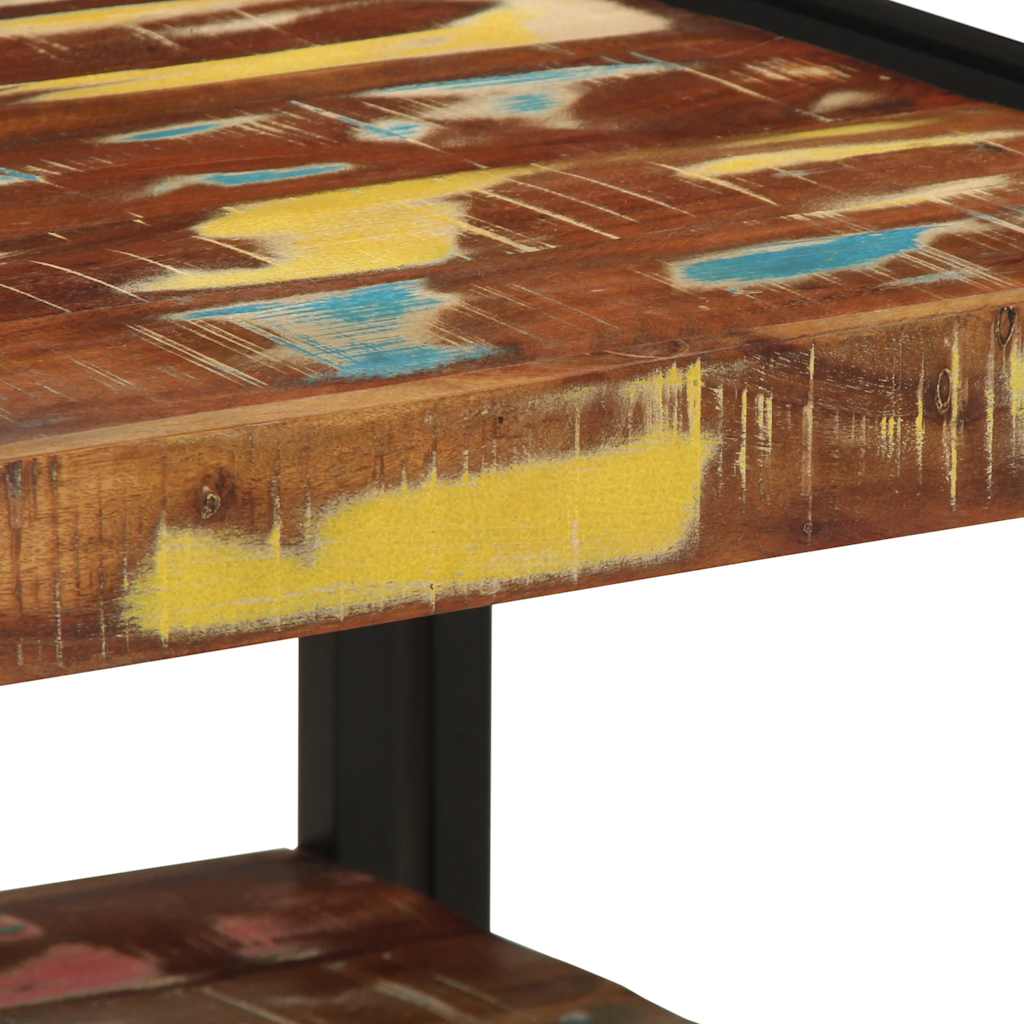 Table Basse en Bois Recyclé Multicolore-La-Fabrique-Industrielle