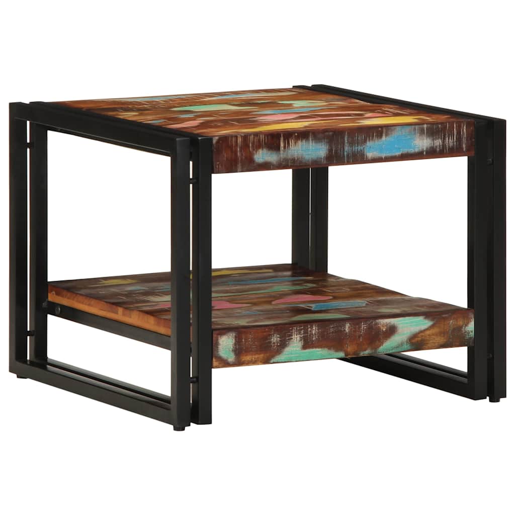 Table Basse en Bois Recyclé Multicolore-La-Fabrique-Industrielle