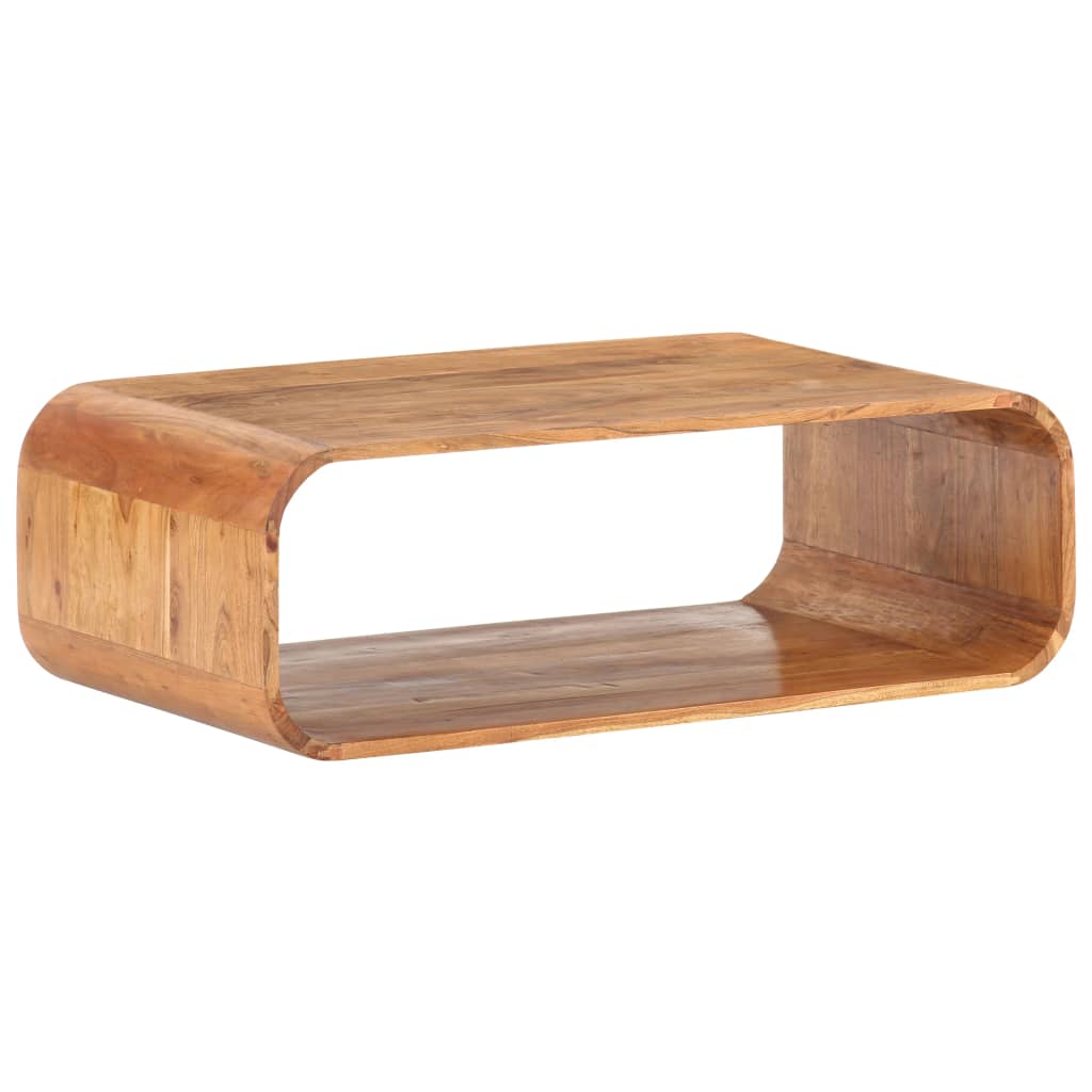 Table Basse en Bois d'Acacia au Design Industriel-La-Fabrique-Industrielle