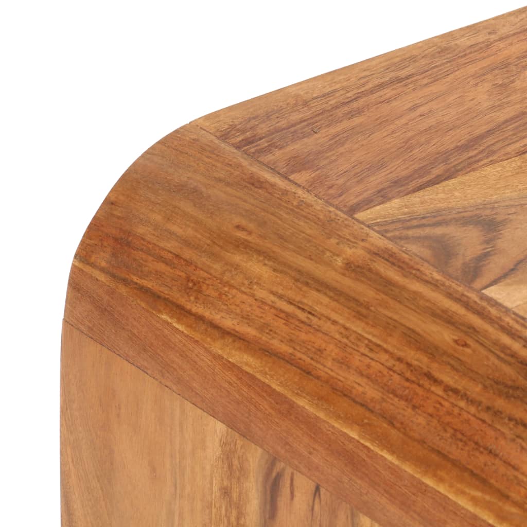 Table Basse en Bois d'Acacia au Design Industriel-La-Fabrique-Industrielle