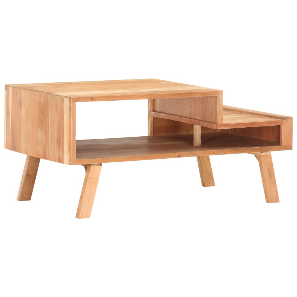 Table Basse en Bois d'Acacia au Style Industriel Design-La-Fabrique-Industrielle