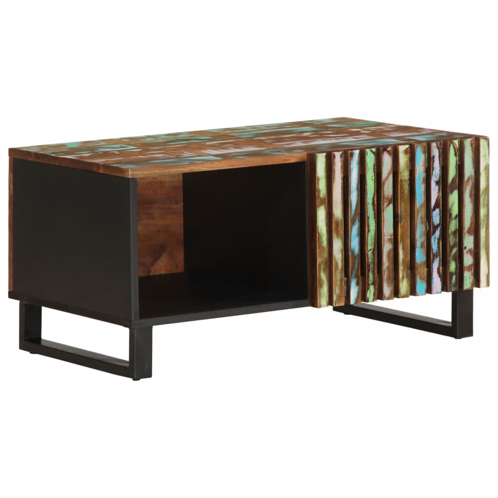 Table Basse en Bois d'Acacia avec Rangement-Multicolore-Bois d'acacia massif-1-La-Fabrique-Industrielle