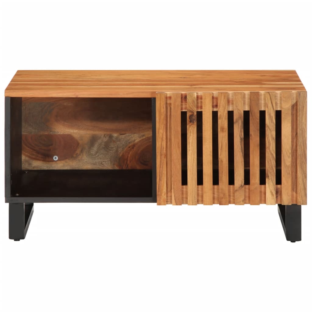 Table Basse en Bois d'Acacia avec Rangement-La-Fabrique-Industrielle
