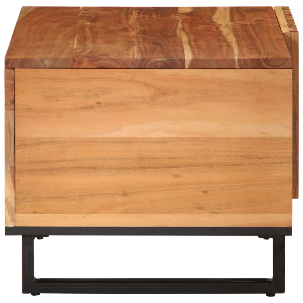 Table Basse en Bois d'Acacia avec Rangement-La-Fabrique-Industrielle