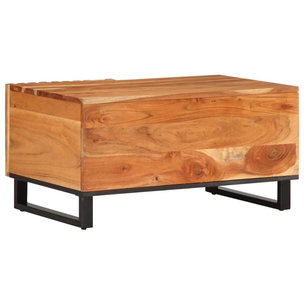Table Basse en Bois d'Acacia avec Rangement-La-Fabrique-Industrielle