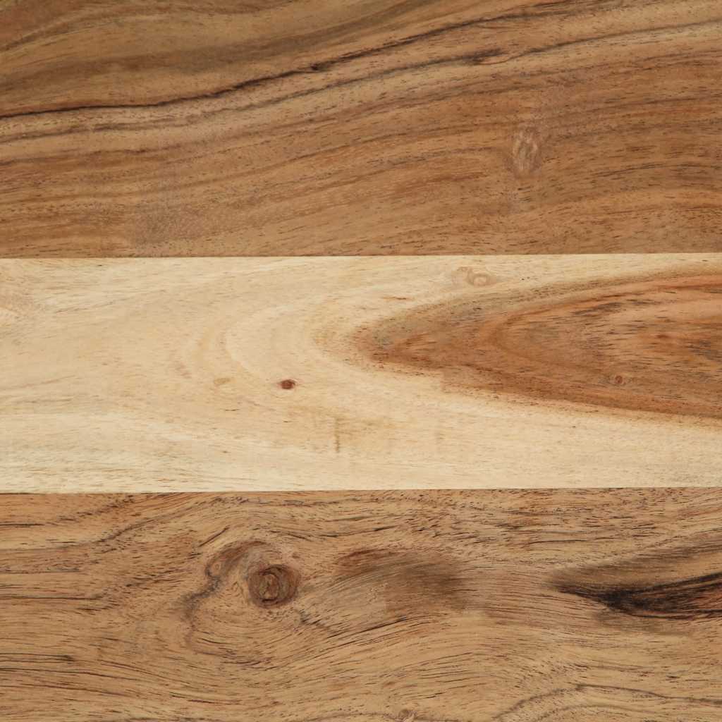 Table Basse en Bois d'Acacia et Métal Style Industriel-La-Fabrique-Industrielle