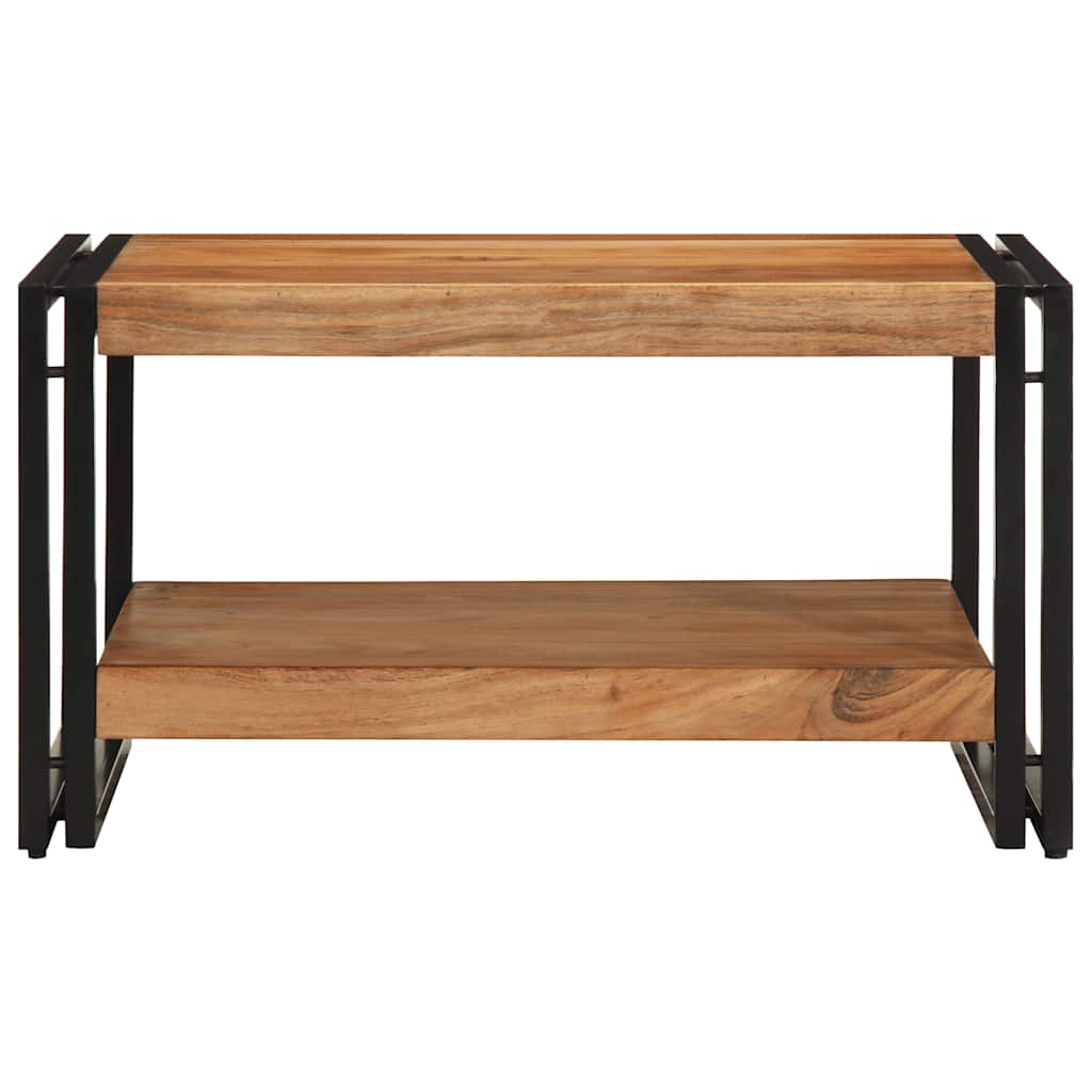 Table Basse en Bois d'Acacia et Métal Style Industriel-La-Fabrique-Industrielle